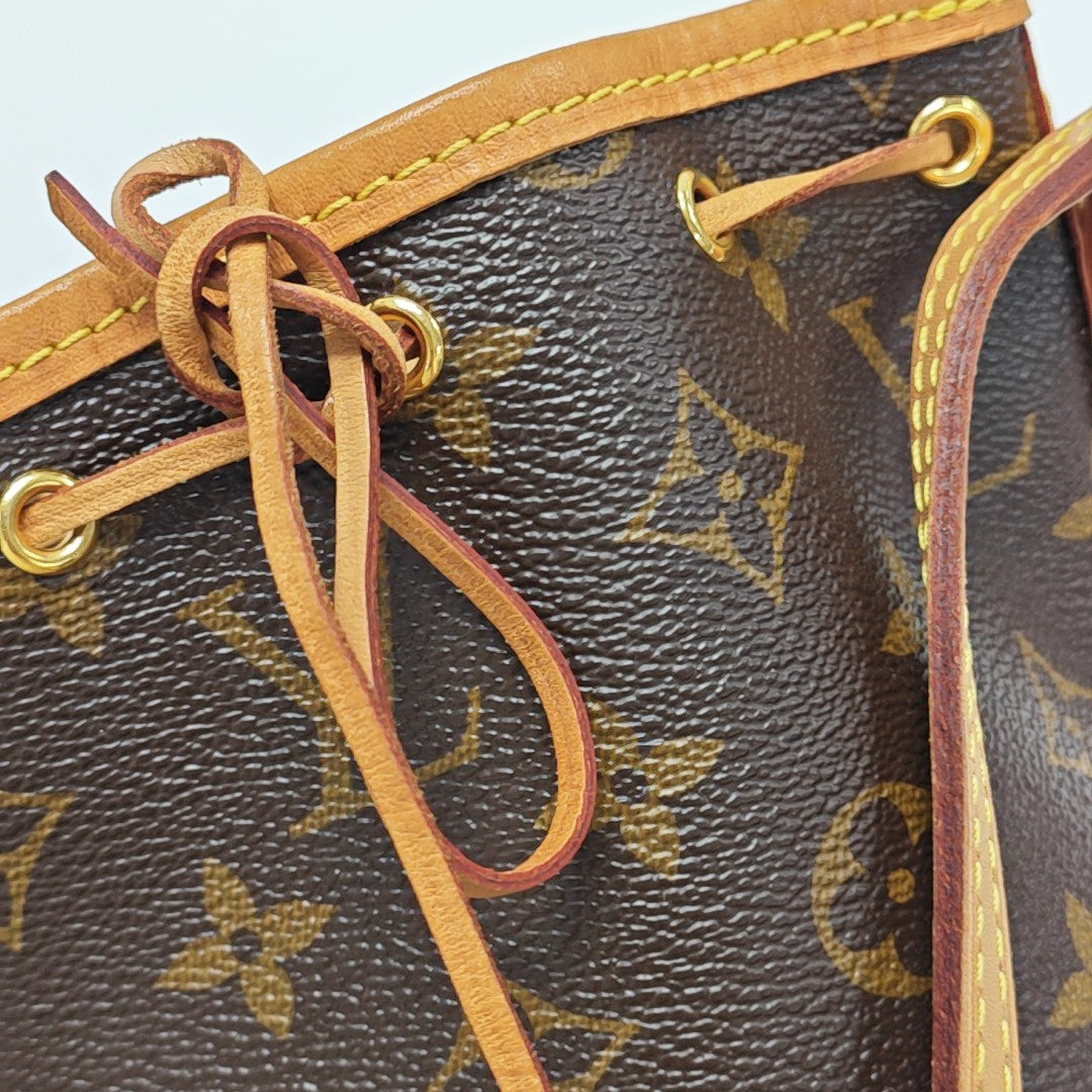 NÉONOÉ Nano Monogram Coated Canvas Brown