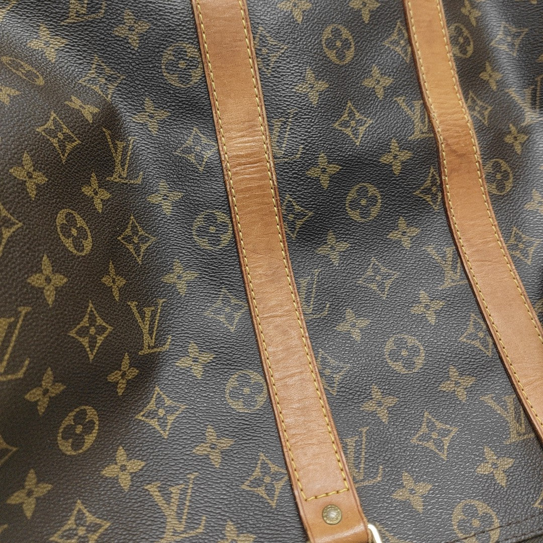 KEEPALL 45 Monogram Coated Canvas Brown