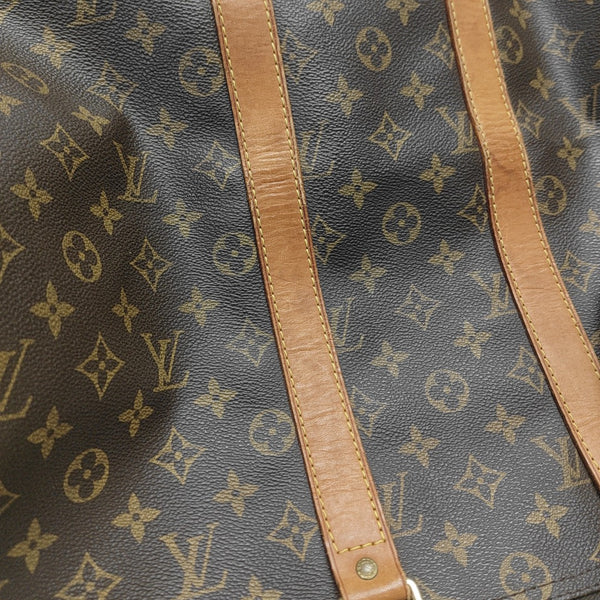 KEEPALL 45 Monogram Coated Canvas Brown