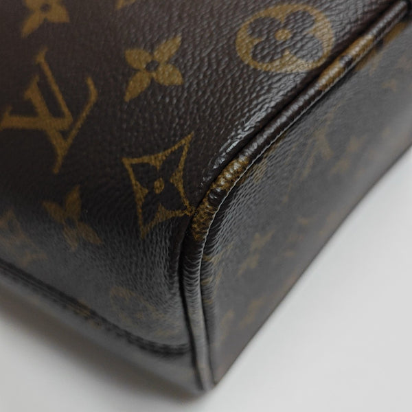 ALL IN BB Monogram Coated Canvas Brown