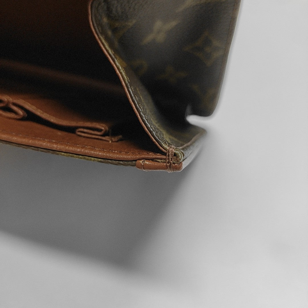 DAME Monogram Coated Canvas Brown