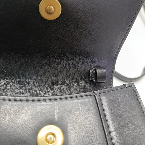 Hourglass Mini Calfskin Black