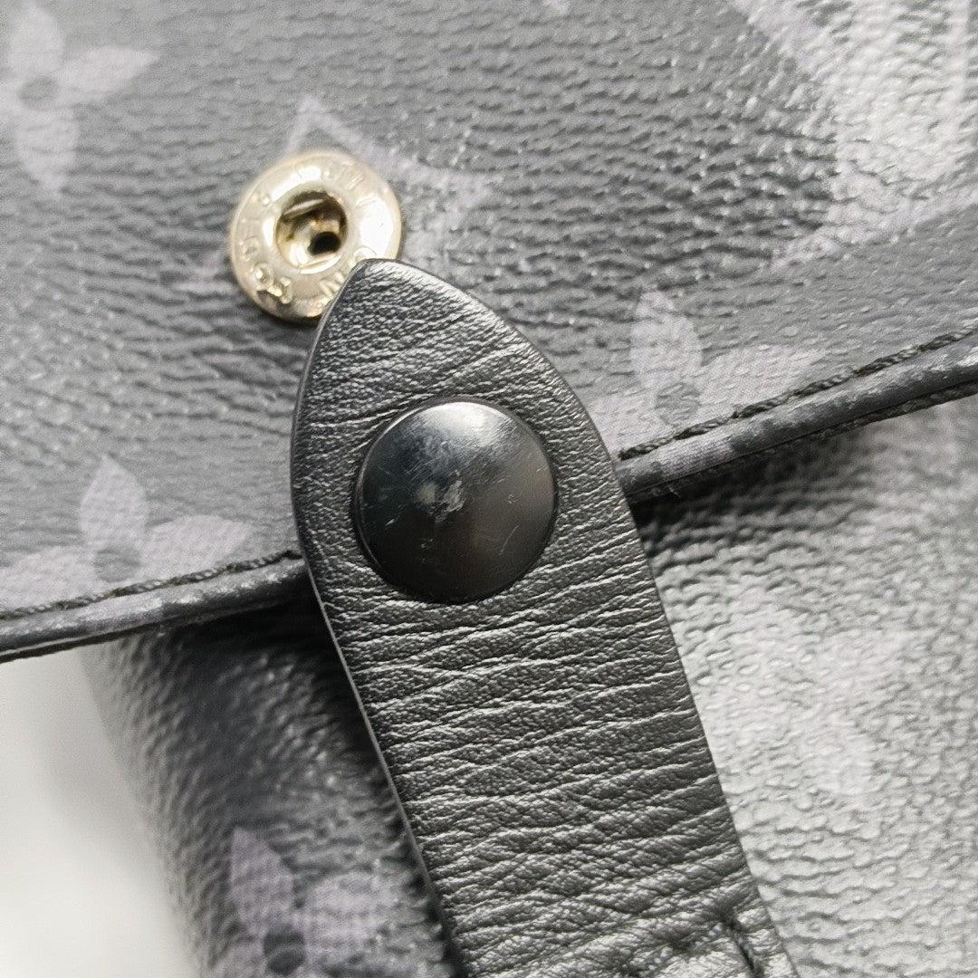 CHRISTOPHER Monogram Coated Canvas Gray