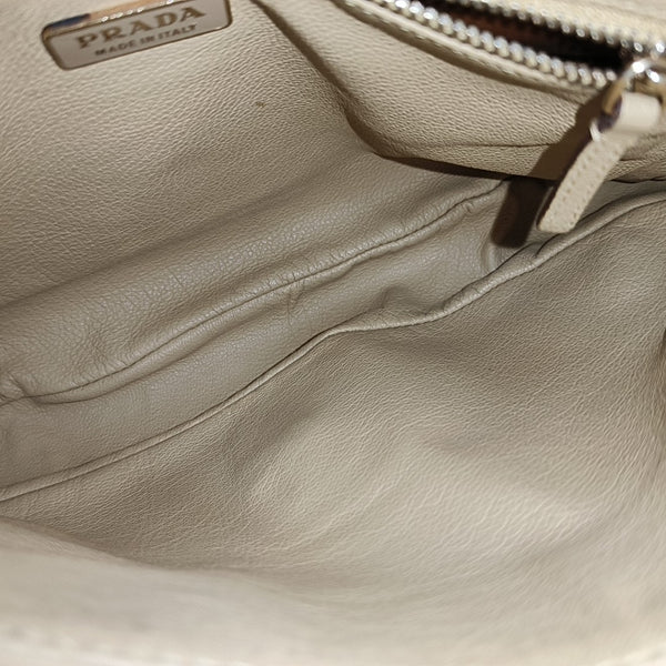 Calfskin Top Handle Bag Brown
