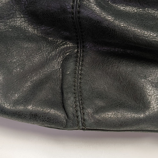Pompon Bag Calfskin Black