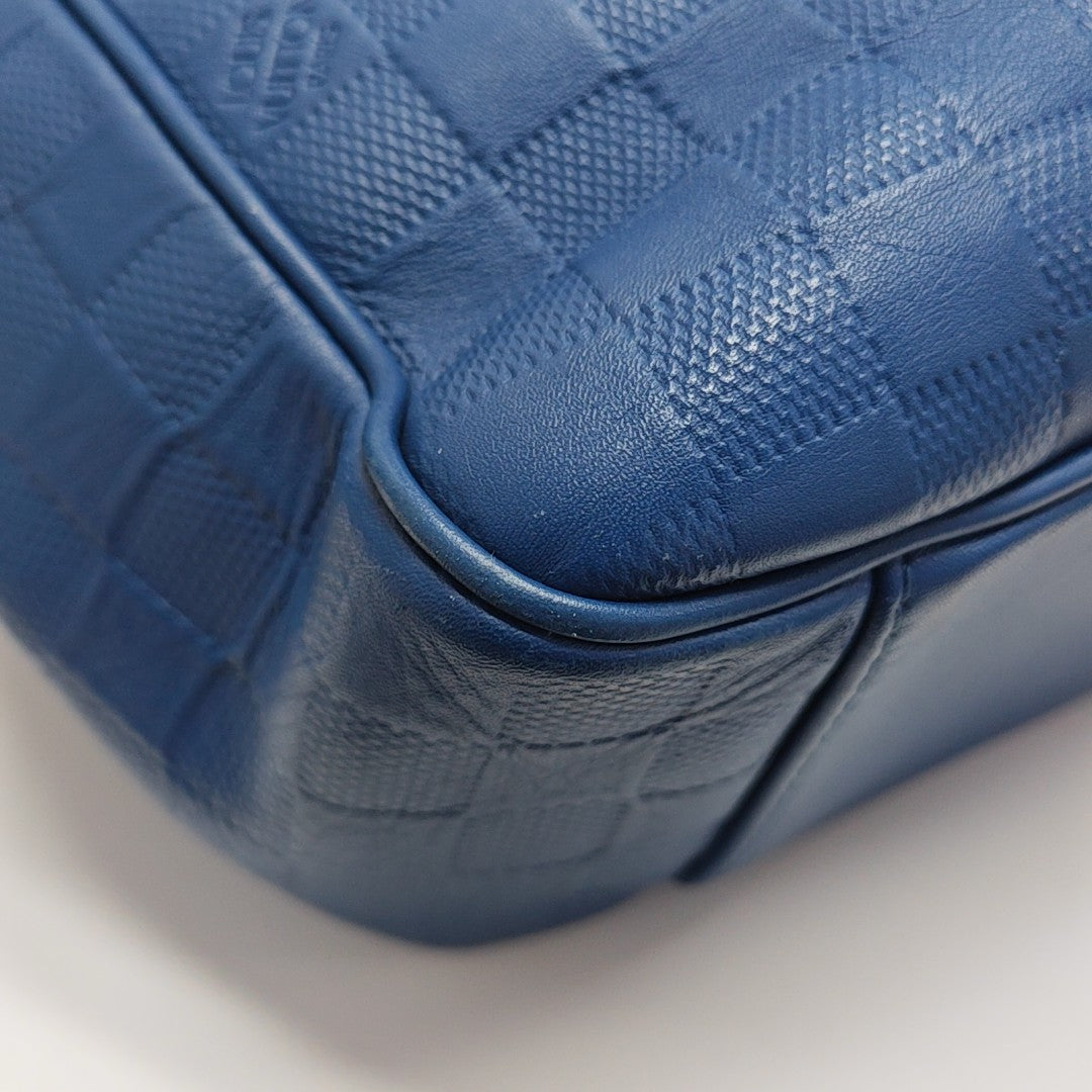 TADAO PM Damier Calfskin Blue