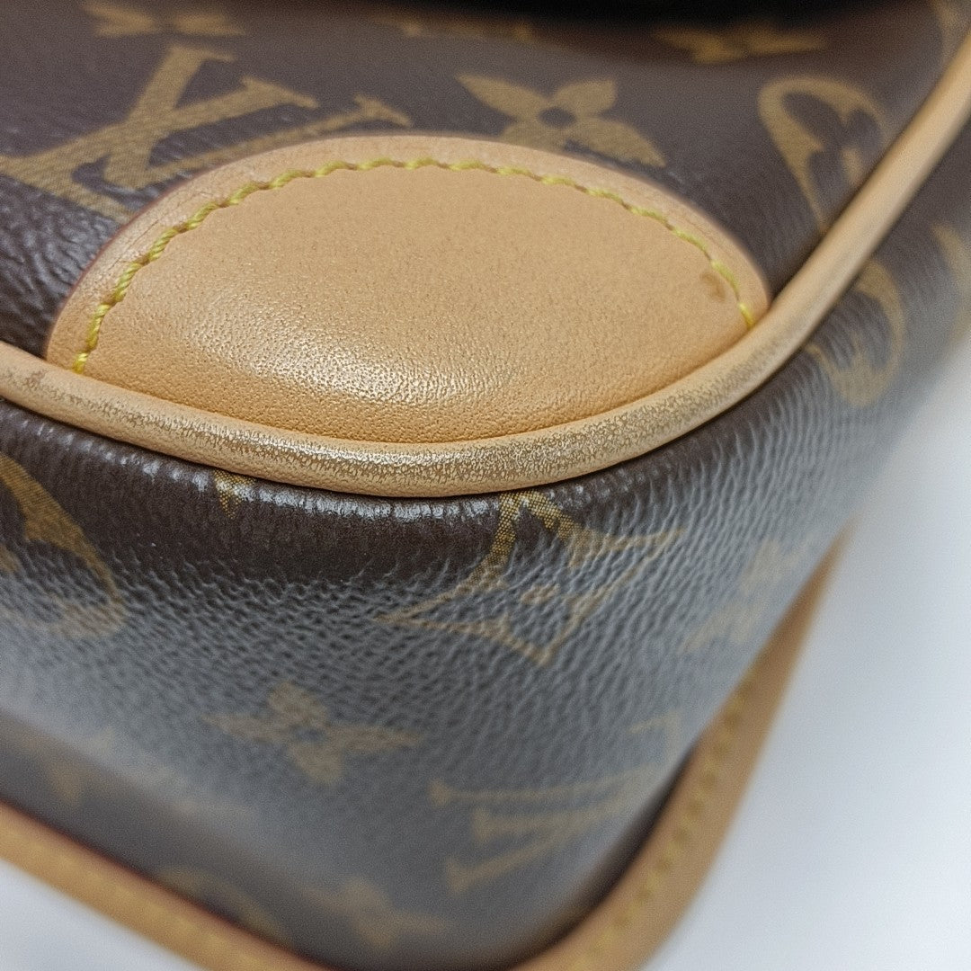 DIANE Monogram Coated Canvas Brown