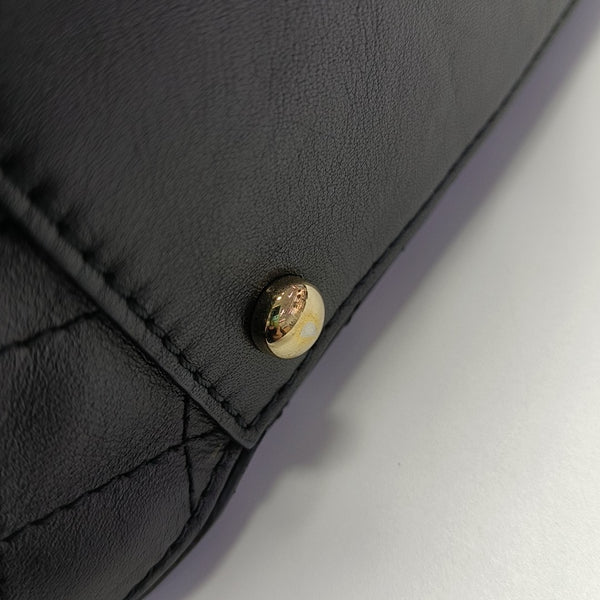 DRAWSTRING Quilted Calfskin Black