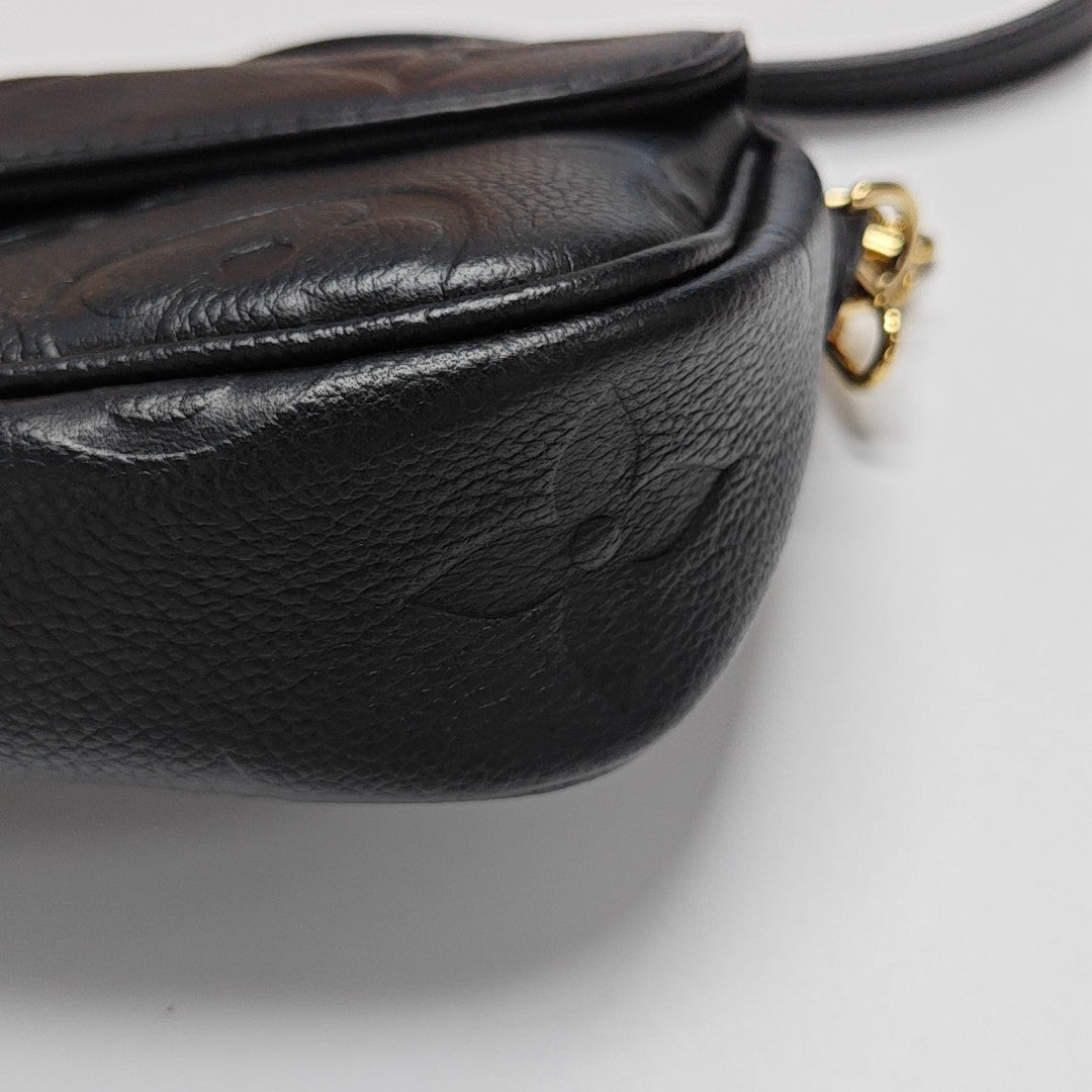IVY Monogram Calfskin Black