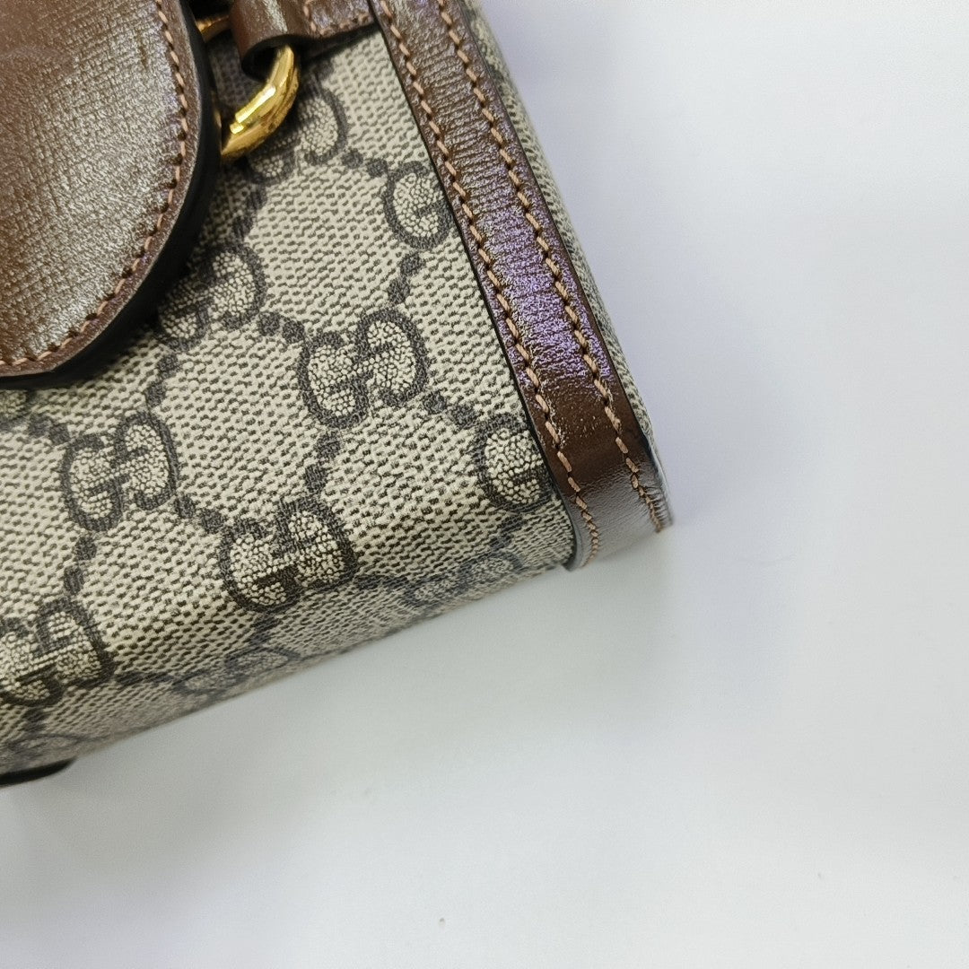 Horsebit 1955 Mini Coated Canvas Beige