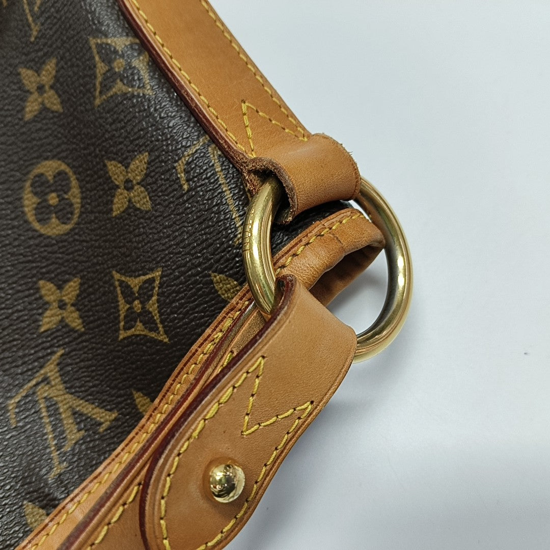 Monogram Coated Canvas Tote Bag Brown