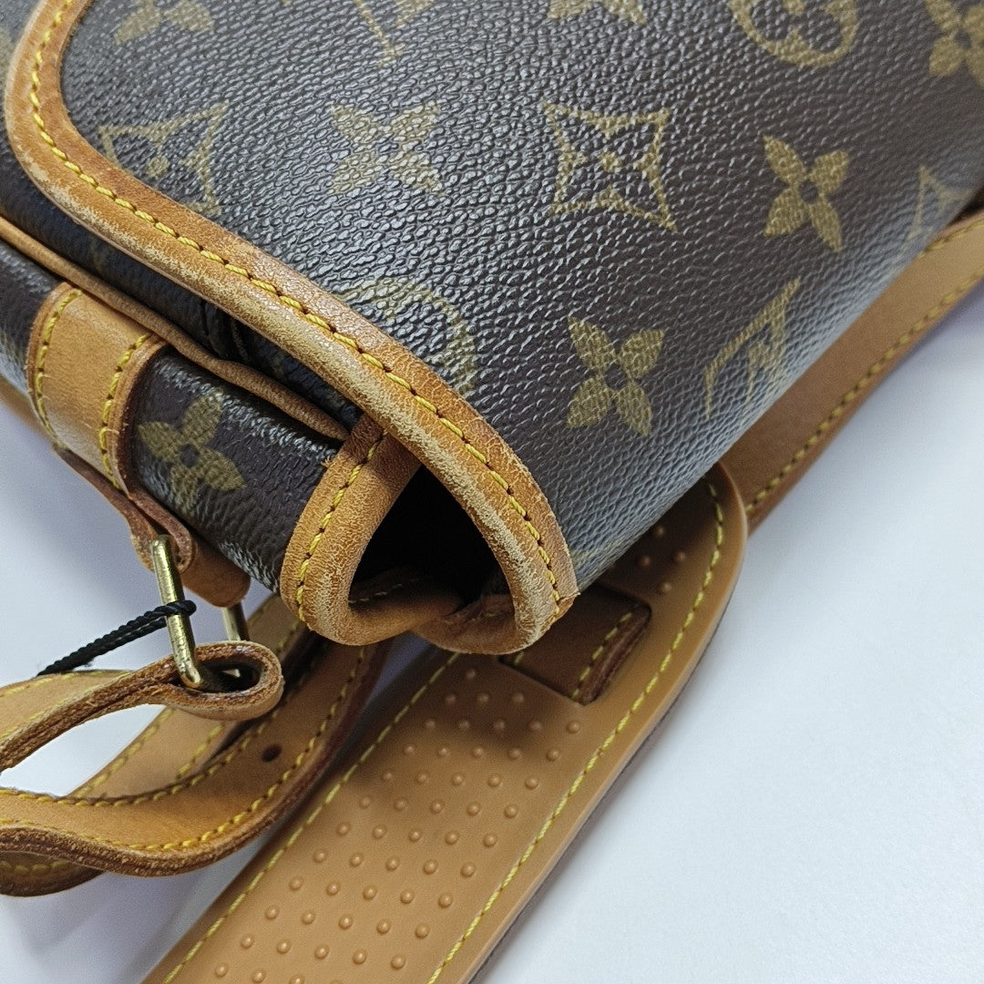 SOLOGNE PM Monogram Coated Canvas Brown