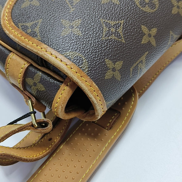 SOLOGNE PM Monogram Coated Canvas Brown