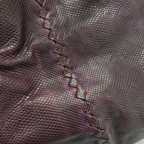 Lizard Top Handle Bag Red
