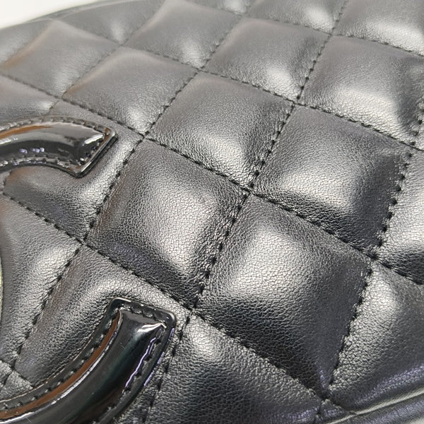 CAMBON Small Quilted Calfskin Black