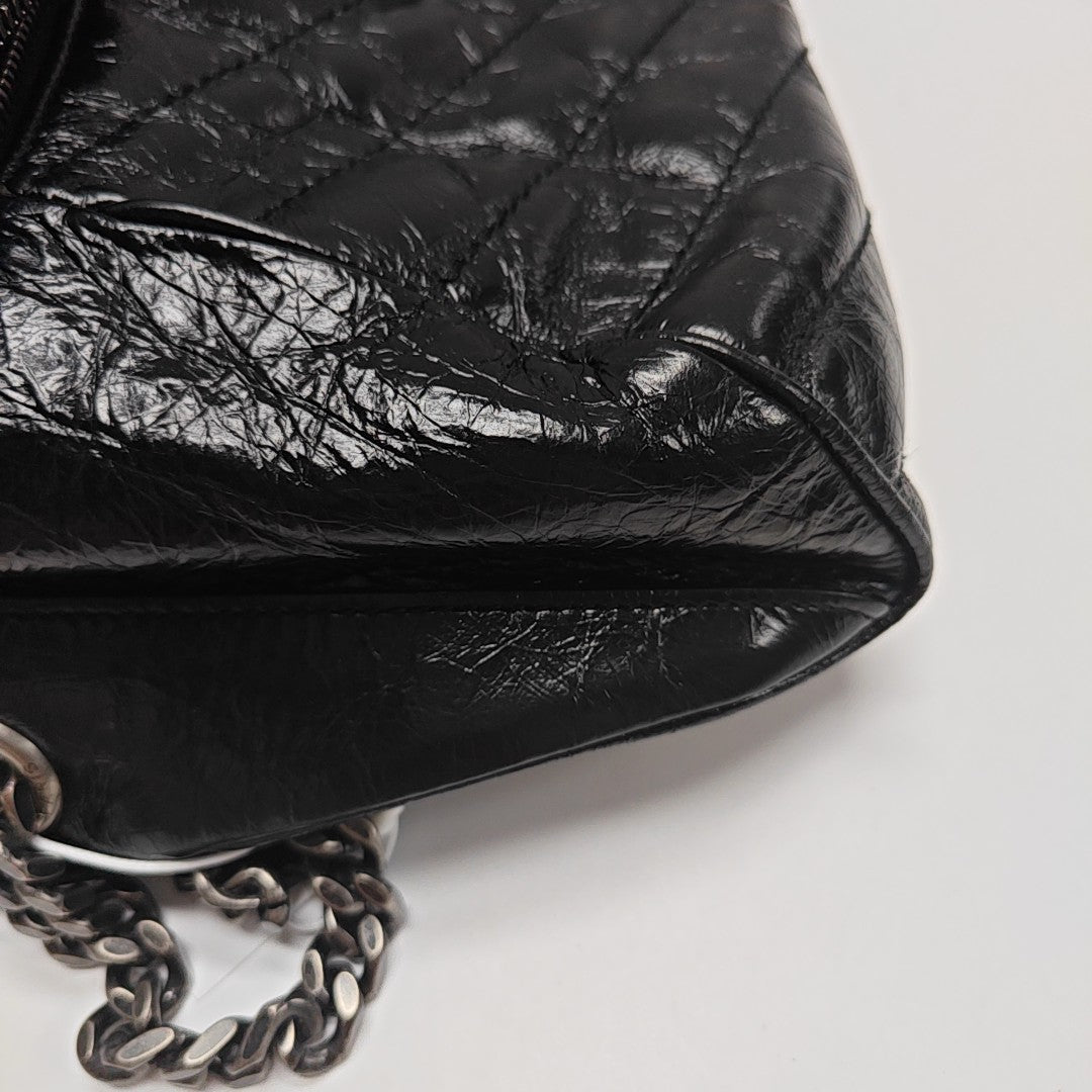 Calfskin Shoulder Bag Black