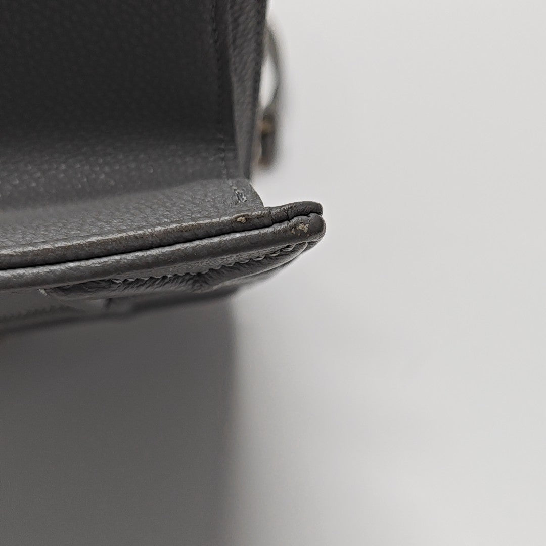 Diorama Medium Cannage Calfskin Gray