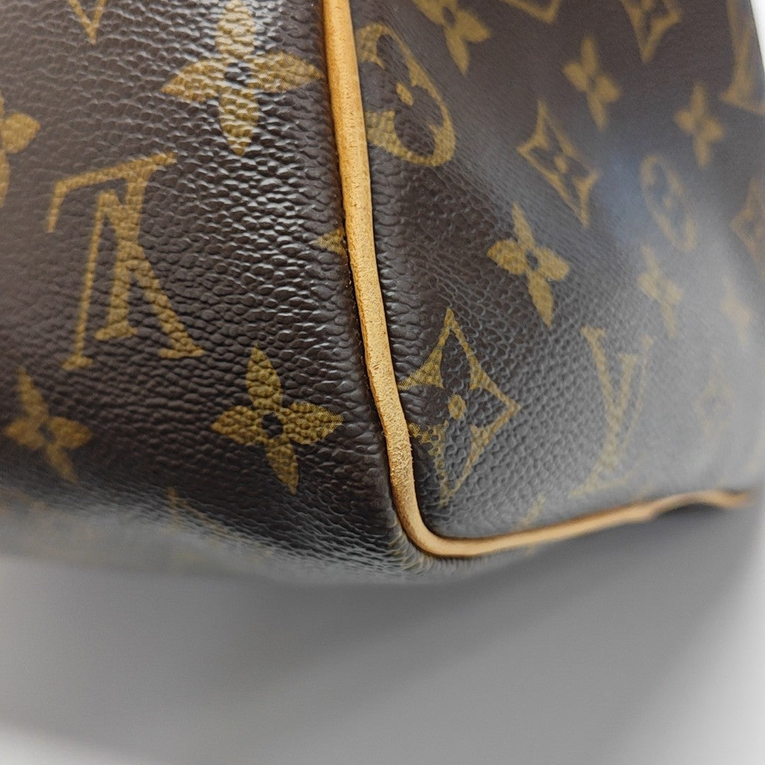SPEEDY 30 Monogram Coated Canvas Brown
