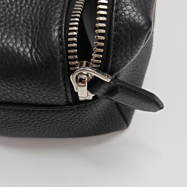 Calfskin Top Handle Bag Black