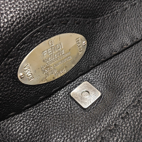 Quilted Calfskin Shoulder Bag Black