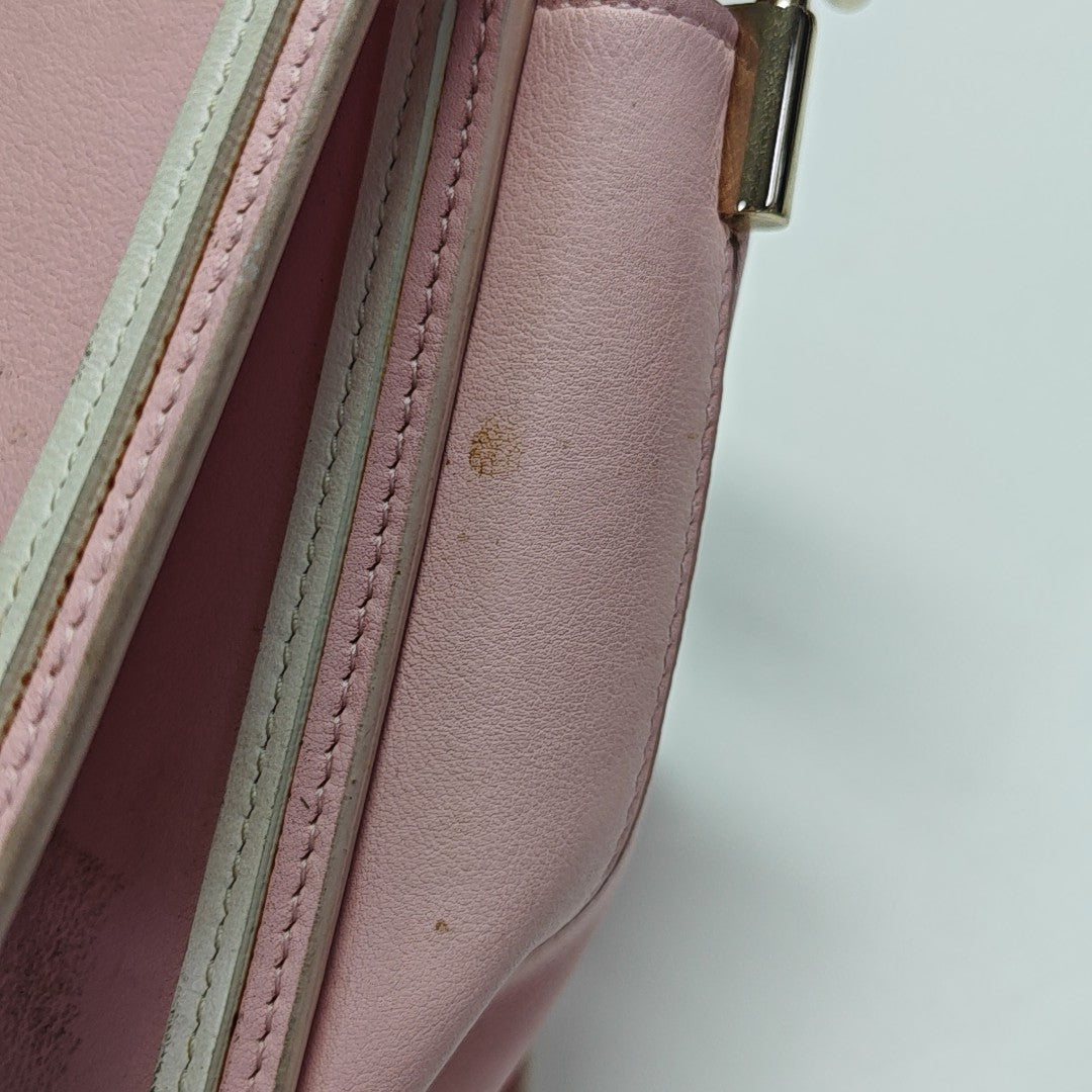 Leather Shoulder Bag Pink