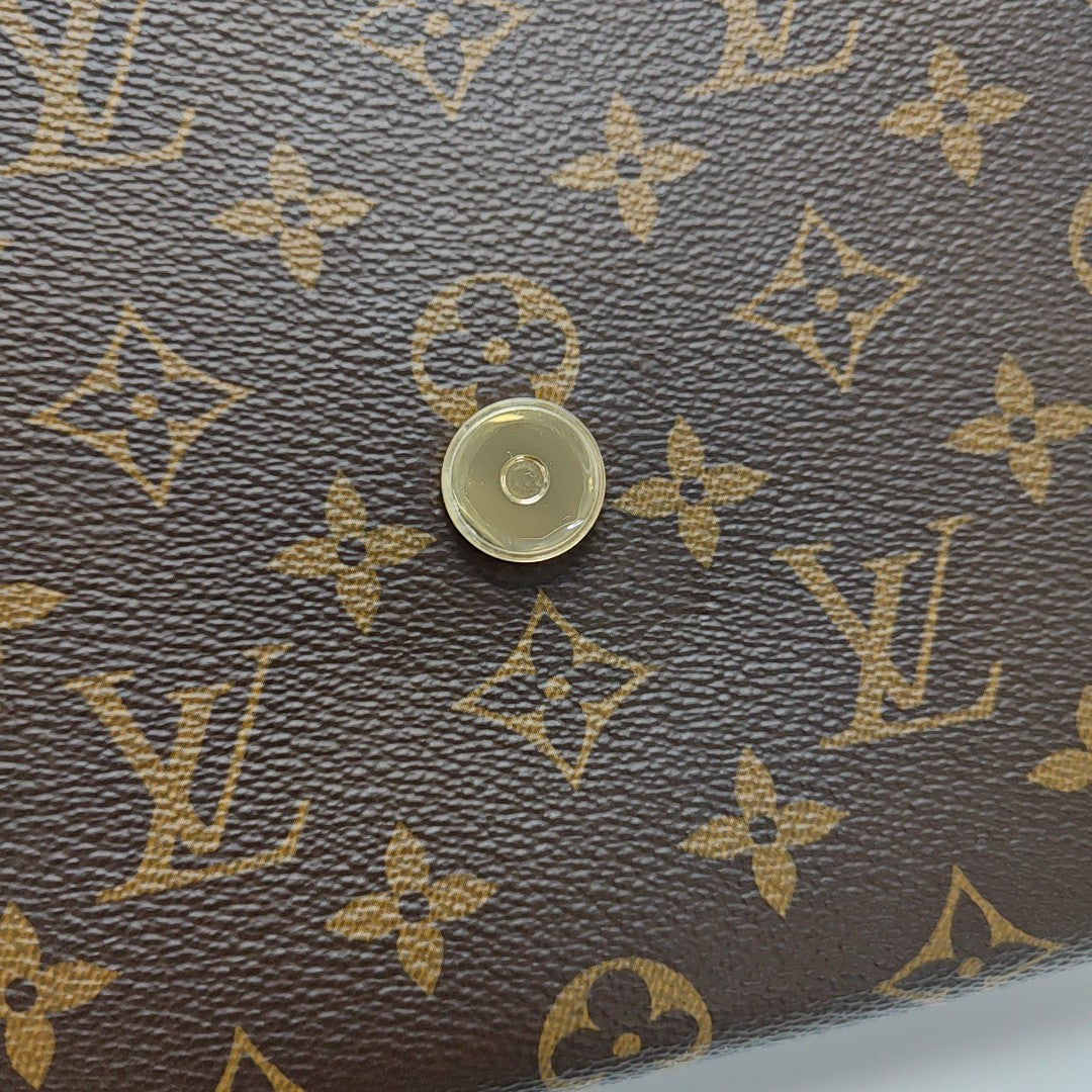 LOCKY BB Monogram Coated Canvas Brown