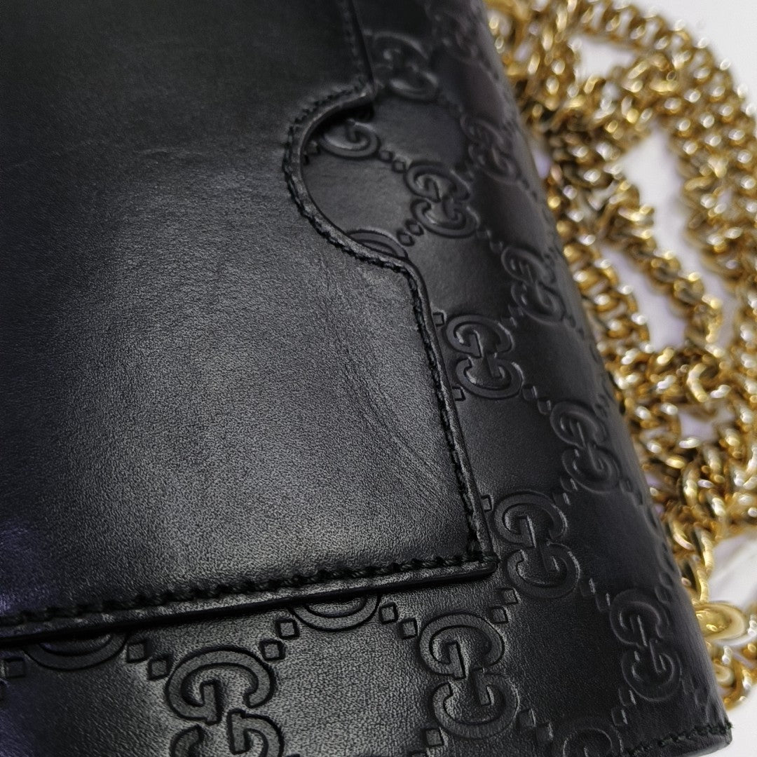 Padlock Small Monogram Calfskin Black