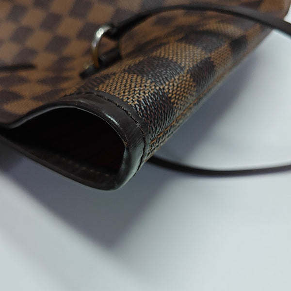 NEVERFULL MM Damier Ebene Coated Canvas Brown