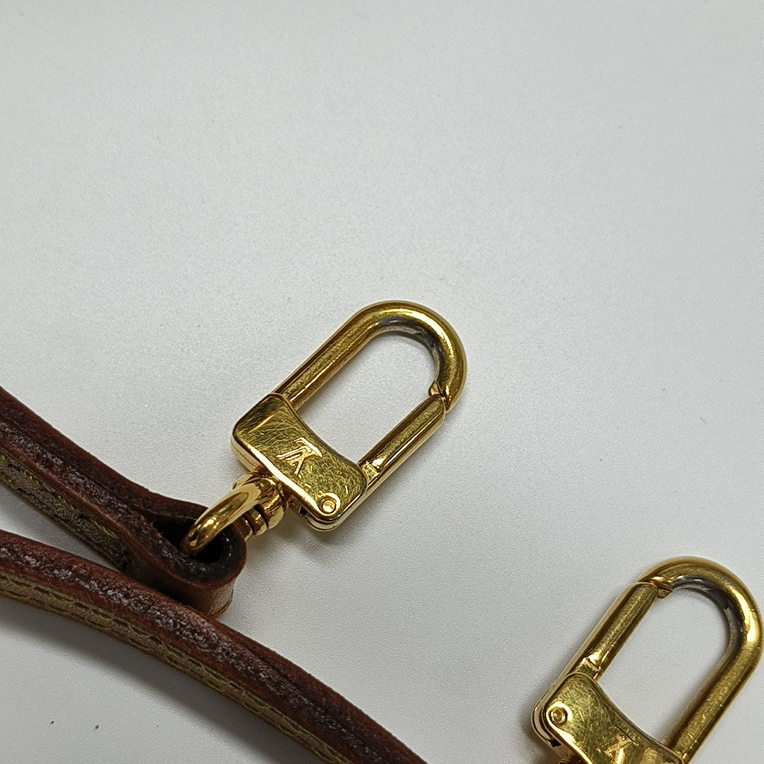 ALMA BB Monogram Coated Canvas Brown