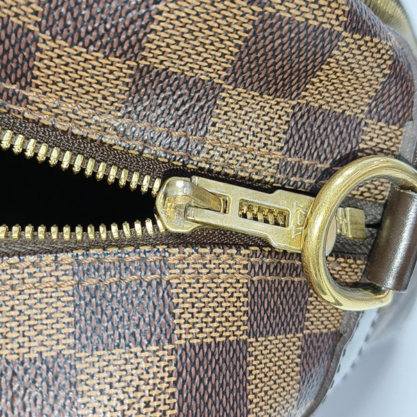 ICARE Damier Ebene Coated Canvas Brown