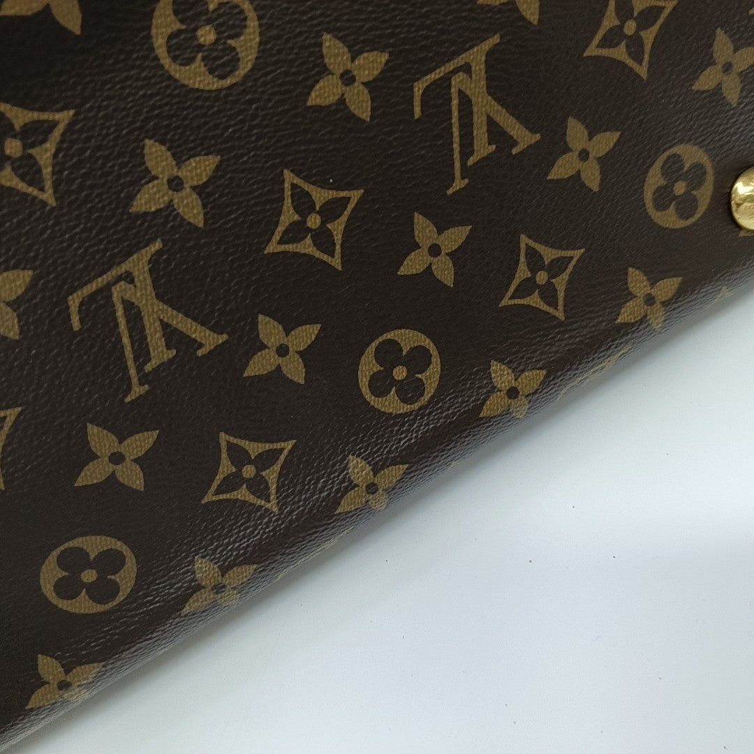 CARRYALL MM Monogram Coated Canvas Brown