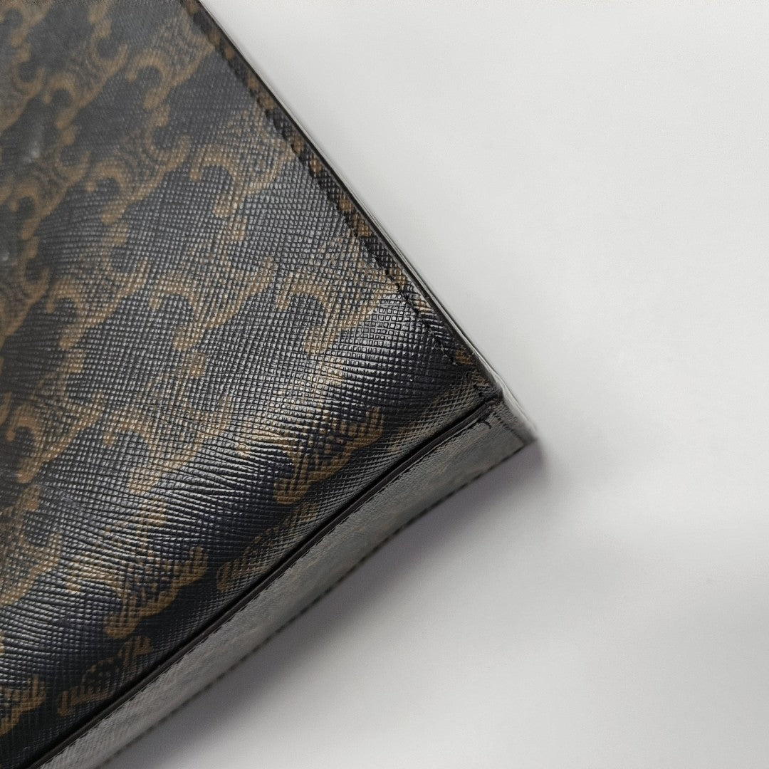 CABAS CELINE Small Coated Canvas Brown