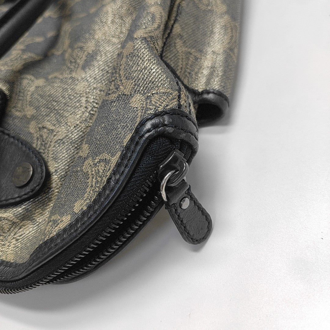 Canvas Top Handle Bag Blue