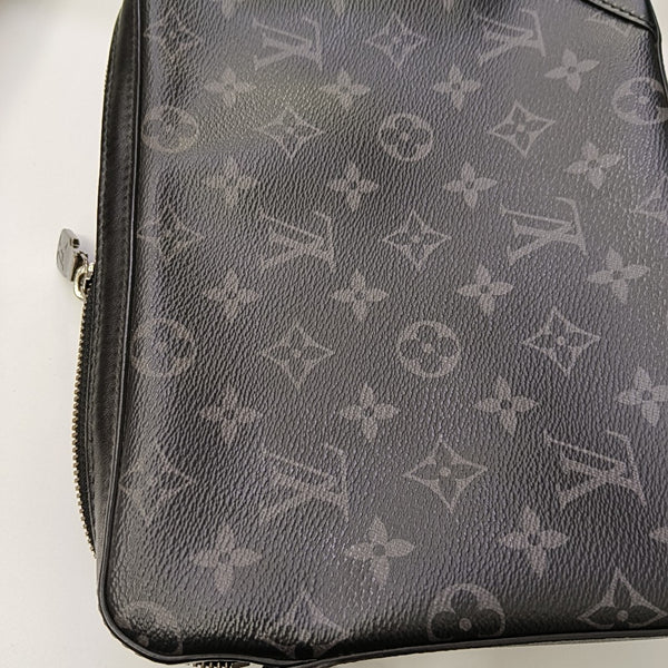 TRIO Monogram Coated Canvas Gray