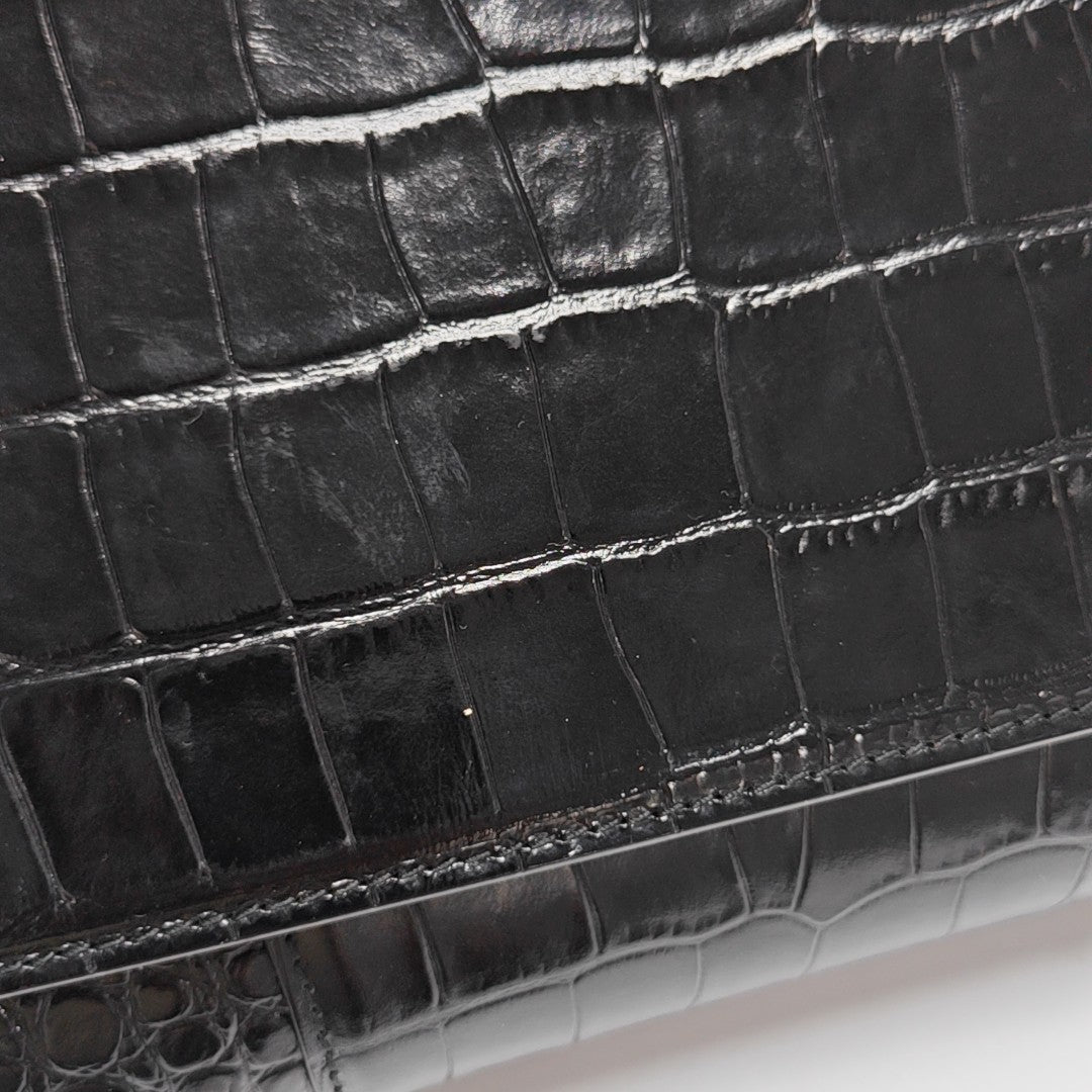 Hourglass Small Calfskin Black