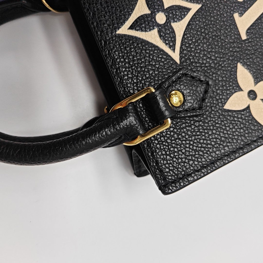 SAC PLAT Mini Monogram Calfskin Black