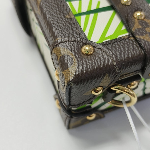 PETITE MALLE Coated Canvas Green