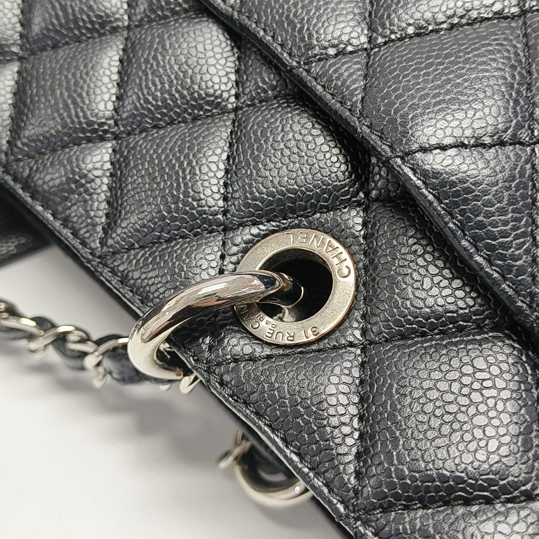 CHANEL GST Large Quilted Grained Calfskin Brown