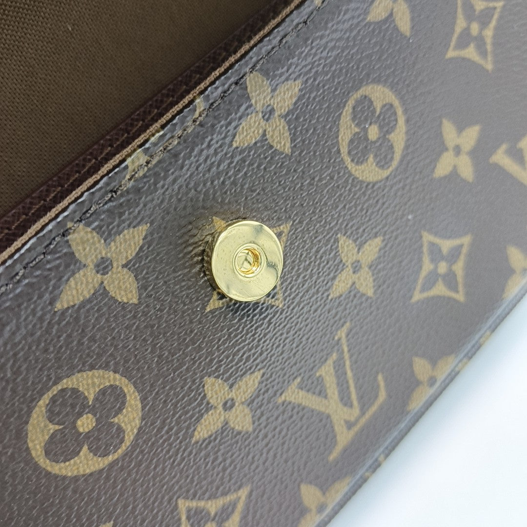 IVY Monogram Coated Canvas Brown