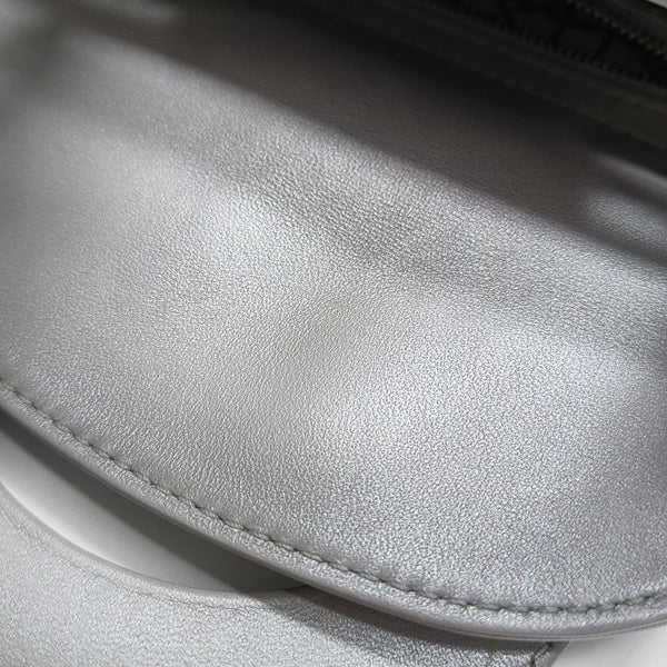 Lady Dior Mini Cannage Lambskin Gray