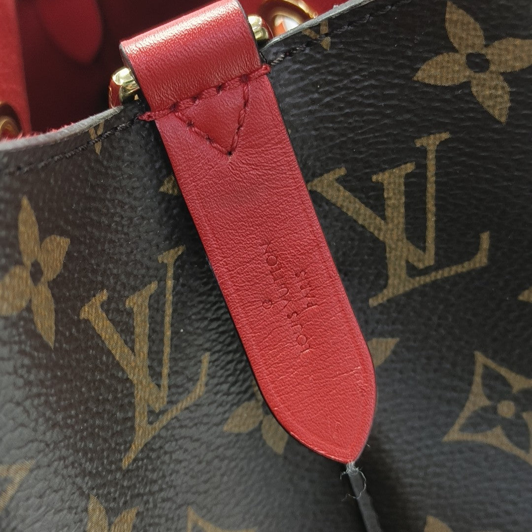 NÉONOÉ MM Monogram Coated Canvas Brown