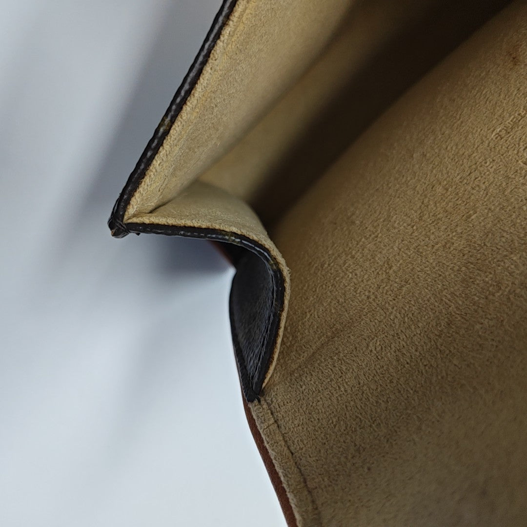 FLORENTINE Monogram Coated Canvas Brown