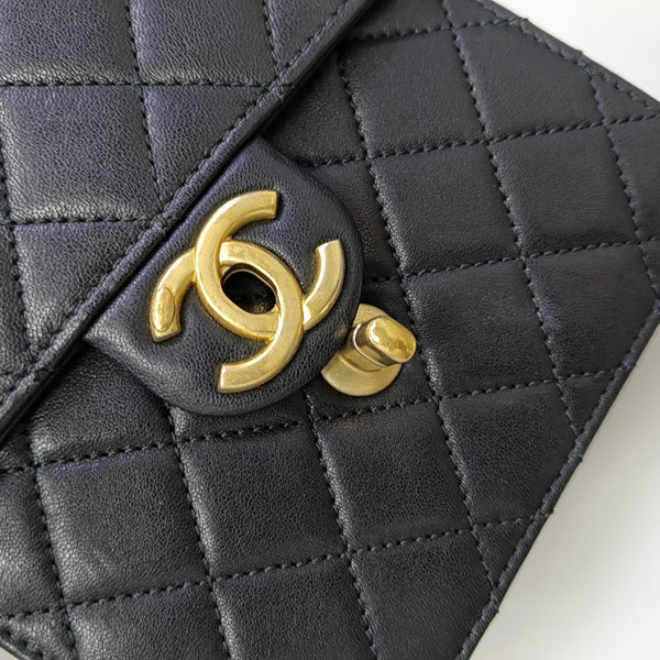 Quilted Lambskin Mini Black
