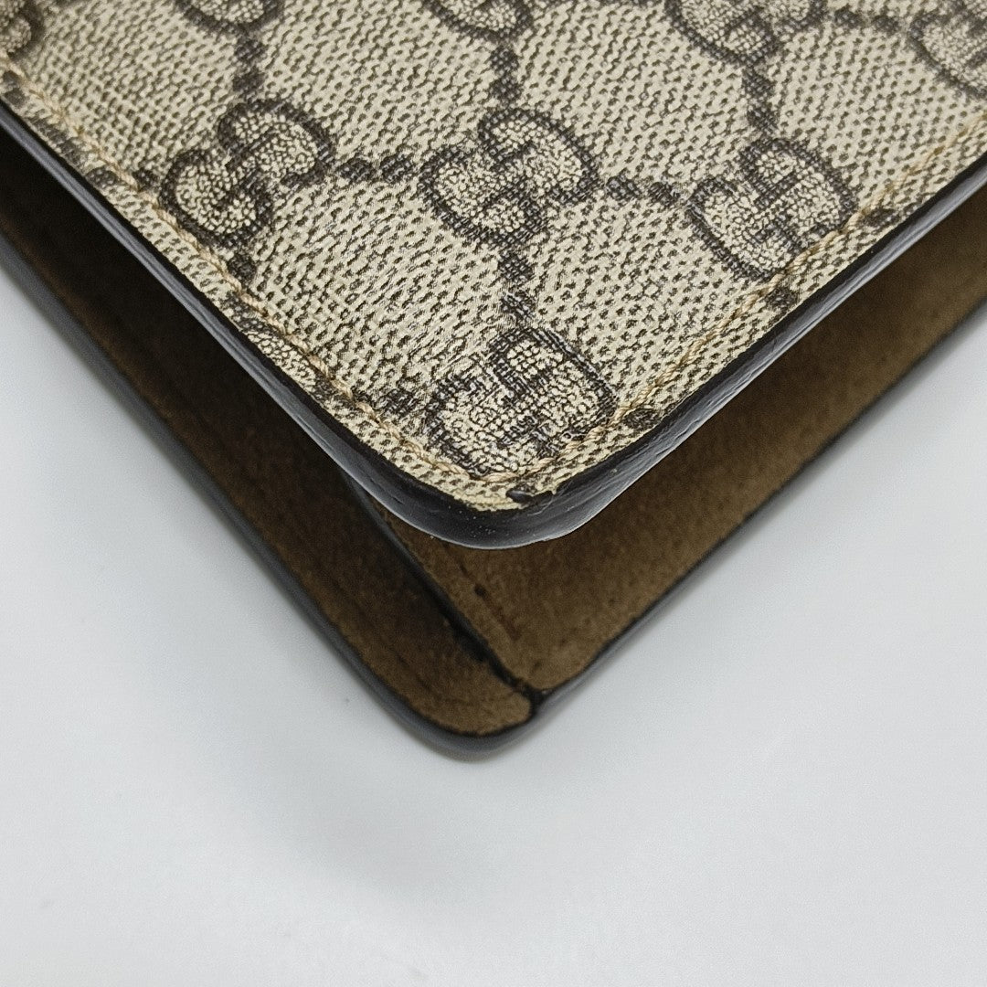 Dionysus Mini Monogram Coated Canvas Beige