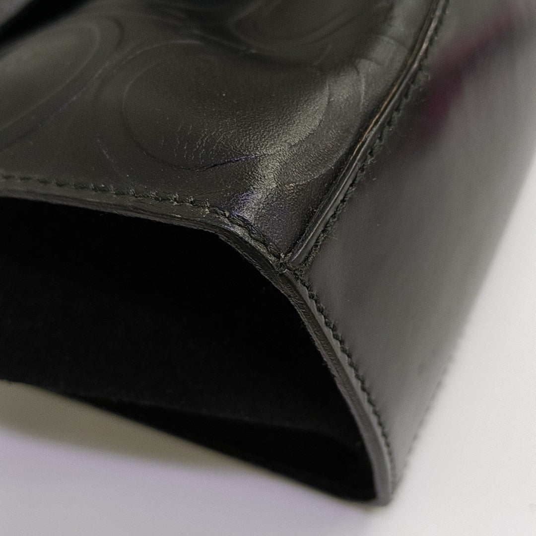 Calfskin Shoulder Bag Black