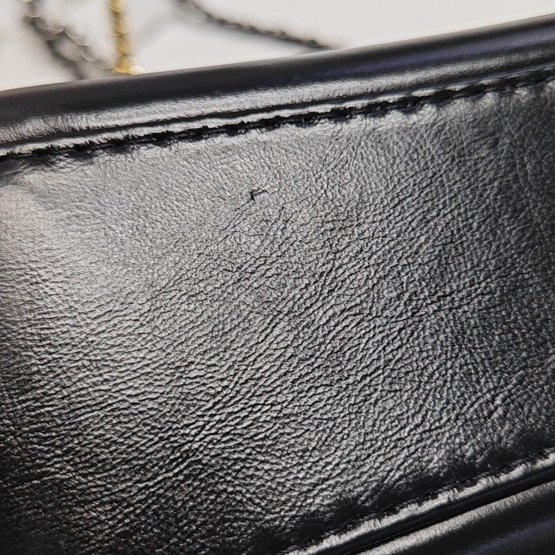 GABRIELLE Small Quilted Calfskin Blue