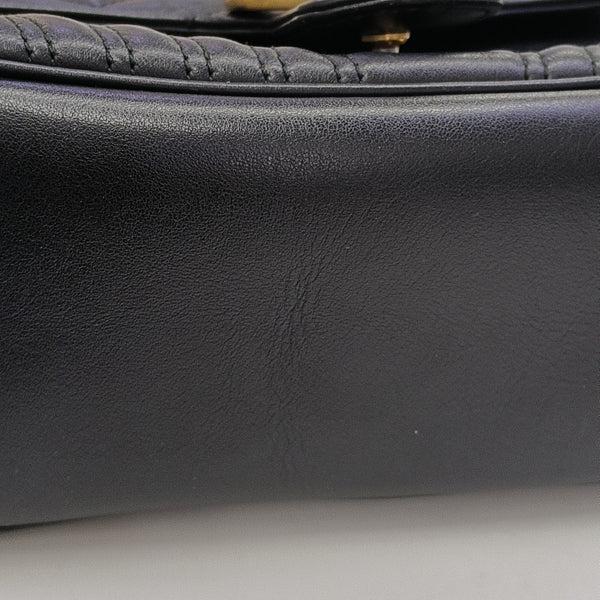 GG Marmont Small Quilted Calfskin Black