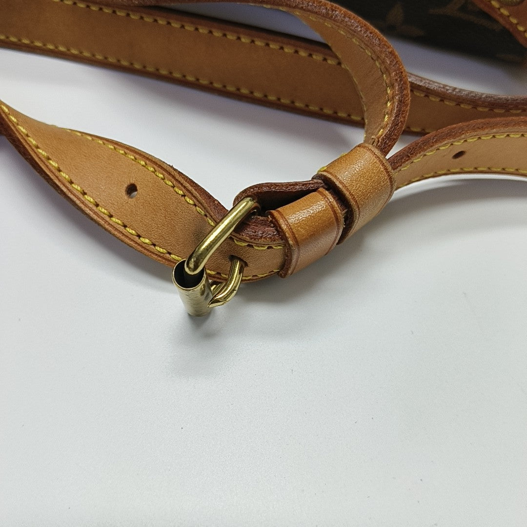 SAUMUR 30 Monogram Coated Canvas Brown