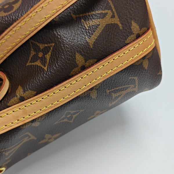NÉONOÉ Nano Monogram Coated Canvas Brown