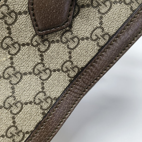 Ophidia Small Monogram Coated Canvas Beige